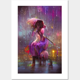 Beauty in the rain Posters and Art